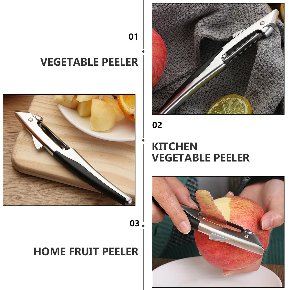 

Stainless Steel Zinc Alloy Vegetable Fruit Peeler Kitchen Gadget Potato Carrot Tool Home Restaurant Practical Use Easy Cut