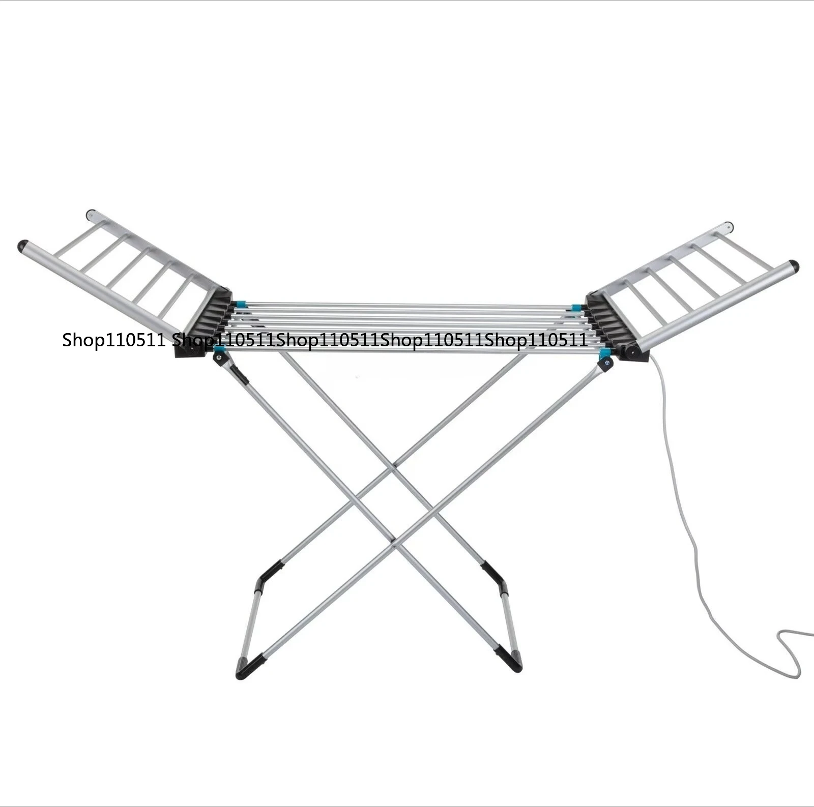 Freestanding portable lightweight electric heated towel heater and dryer with 18 heating rails