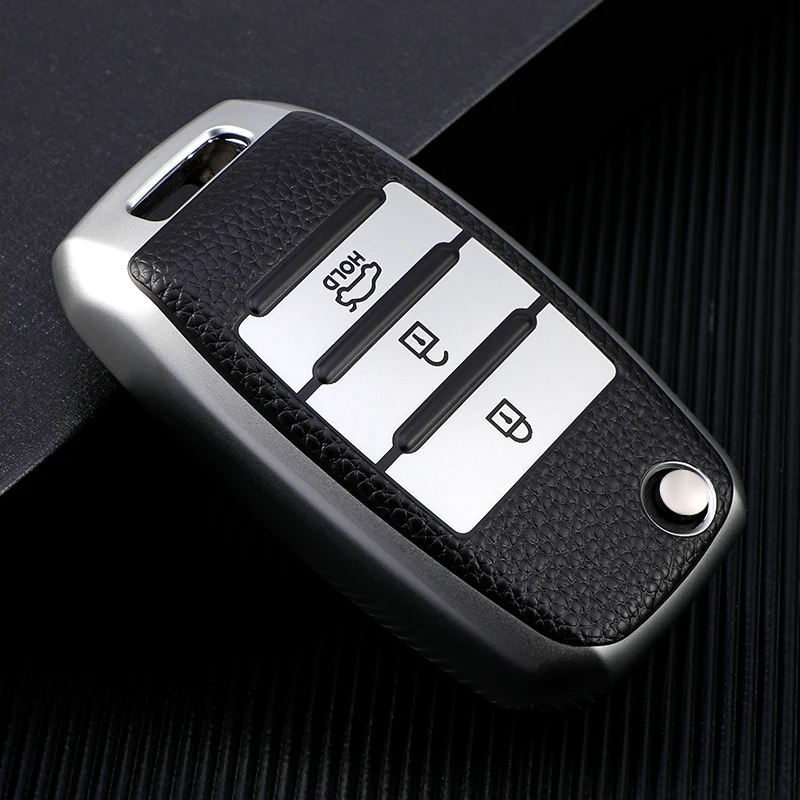 TPU Car Key Case for Kia Rio Optima Sportage Sorento Soul Ceed Cerato Forte Seltos 3 Buttons Flip Remote Control Protector Cover