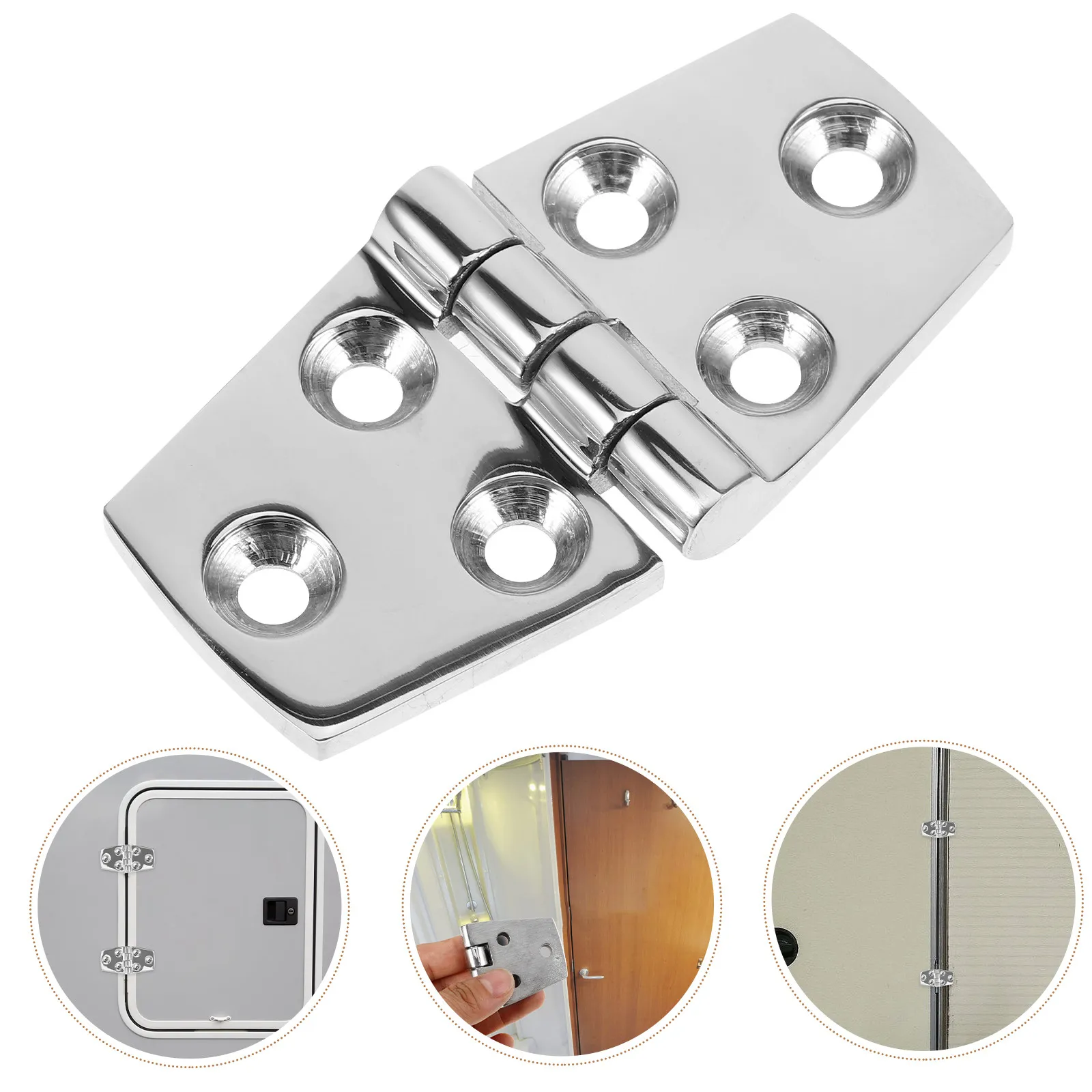 

Stainless Steel Hinge for Rv Boat Yacht Camper Trailer Heavy Duty Marine Hardware Accessory Self-Closing Door Fitting