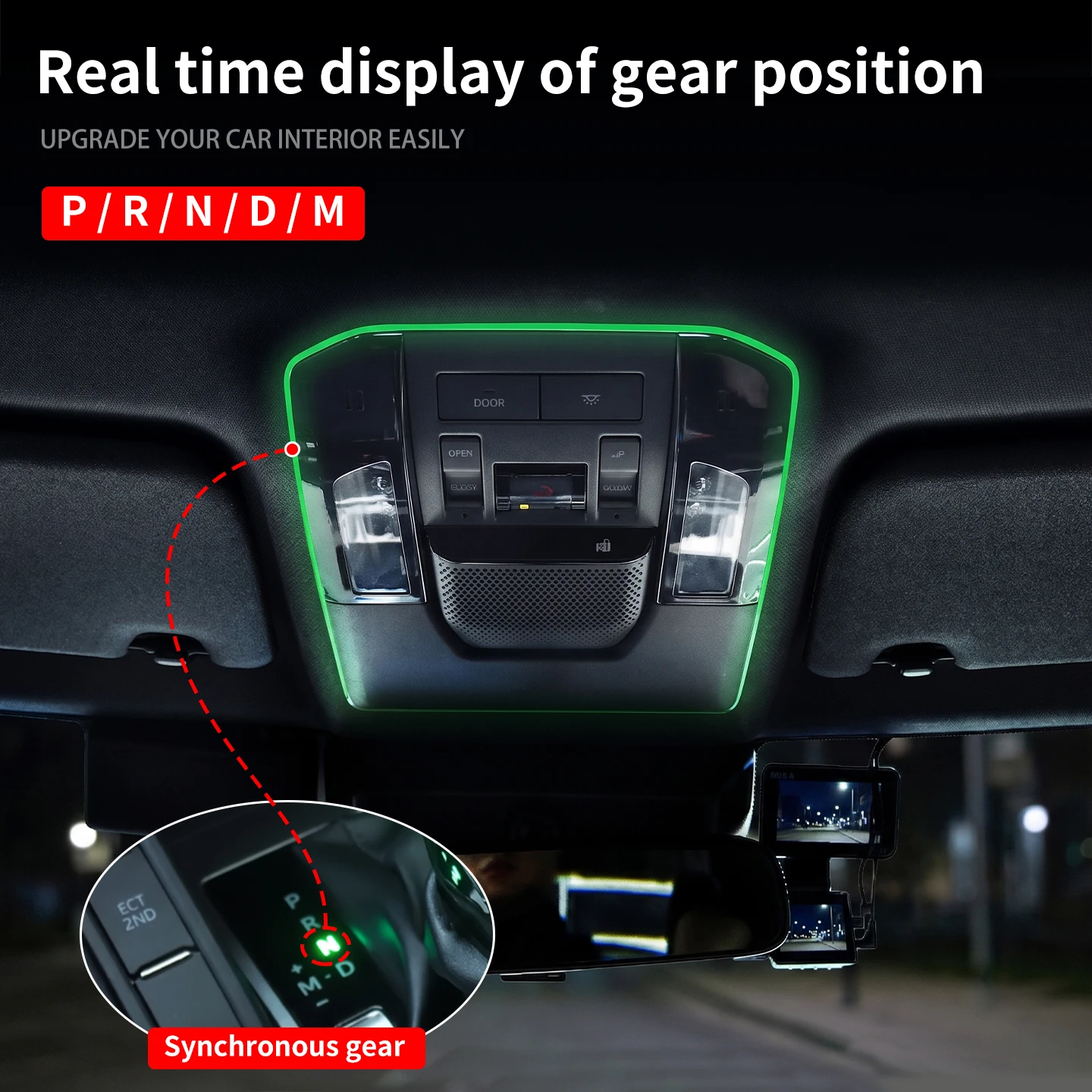 For Toyota Land Cruiser Prado 250 LC250 J250 1958 2024-2027 Front Reading Light Frame Ambient Light Interior Upgrade Accessories