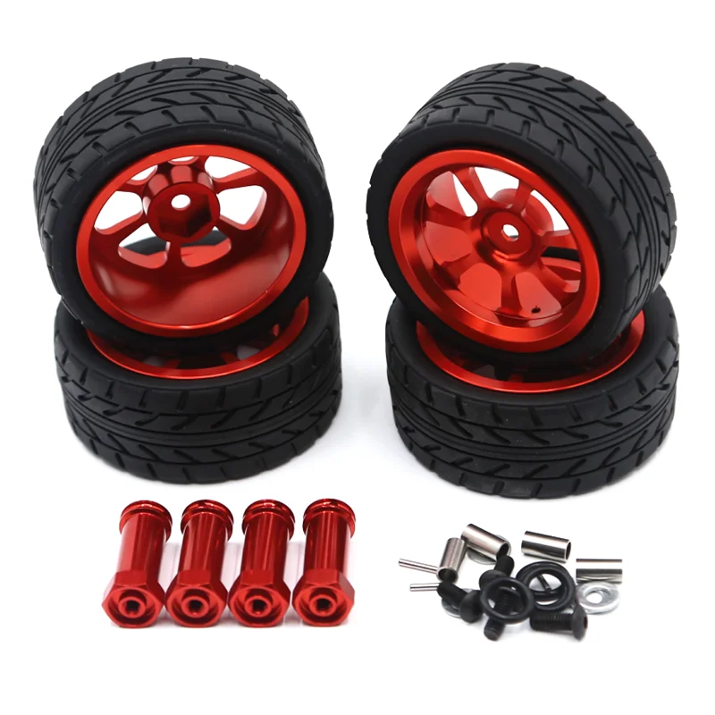 Metal Upgrade Widened Adapter + 65mm Wheel For WLtoys 144010 144001 144002 124016 124017 124018 124019 RC Car Parts