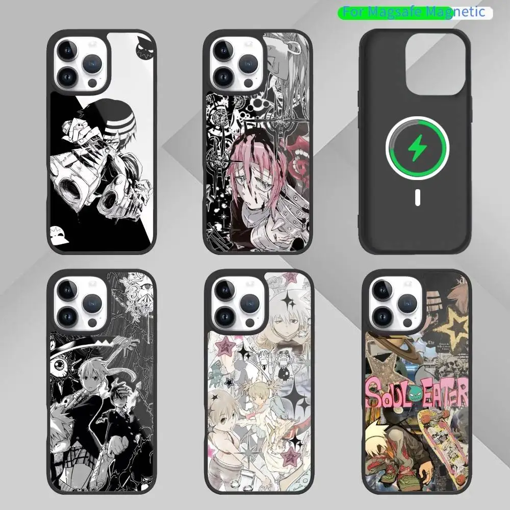 

Anime of S-Soul E-Eater Phone Case For iPhone17,16,15,14,13,12,11 Plus,Pro Max Magnetic For Magsafe Wireless Charging