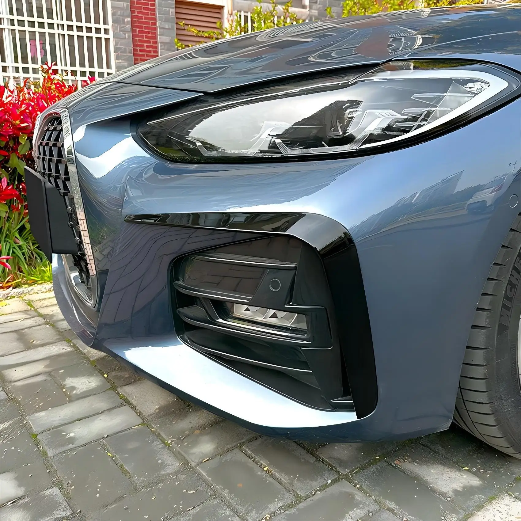 

Для BMW 4 серии G22 G23 420i 430i M440i 2020-2024 тюнинговая противотуманная фара, решетка, накладка на передний бампер, разделитель губ, вентиляционное отверстие, комплект кузова