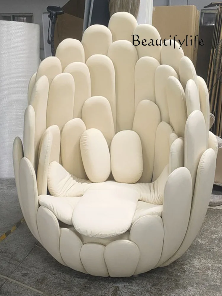 원단 모양의 모던 크리에이티브 디자이너 모델, 레저 호텔 싱글 꽃잎 소파