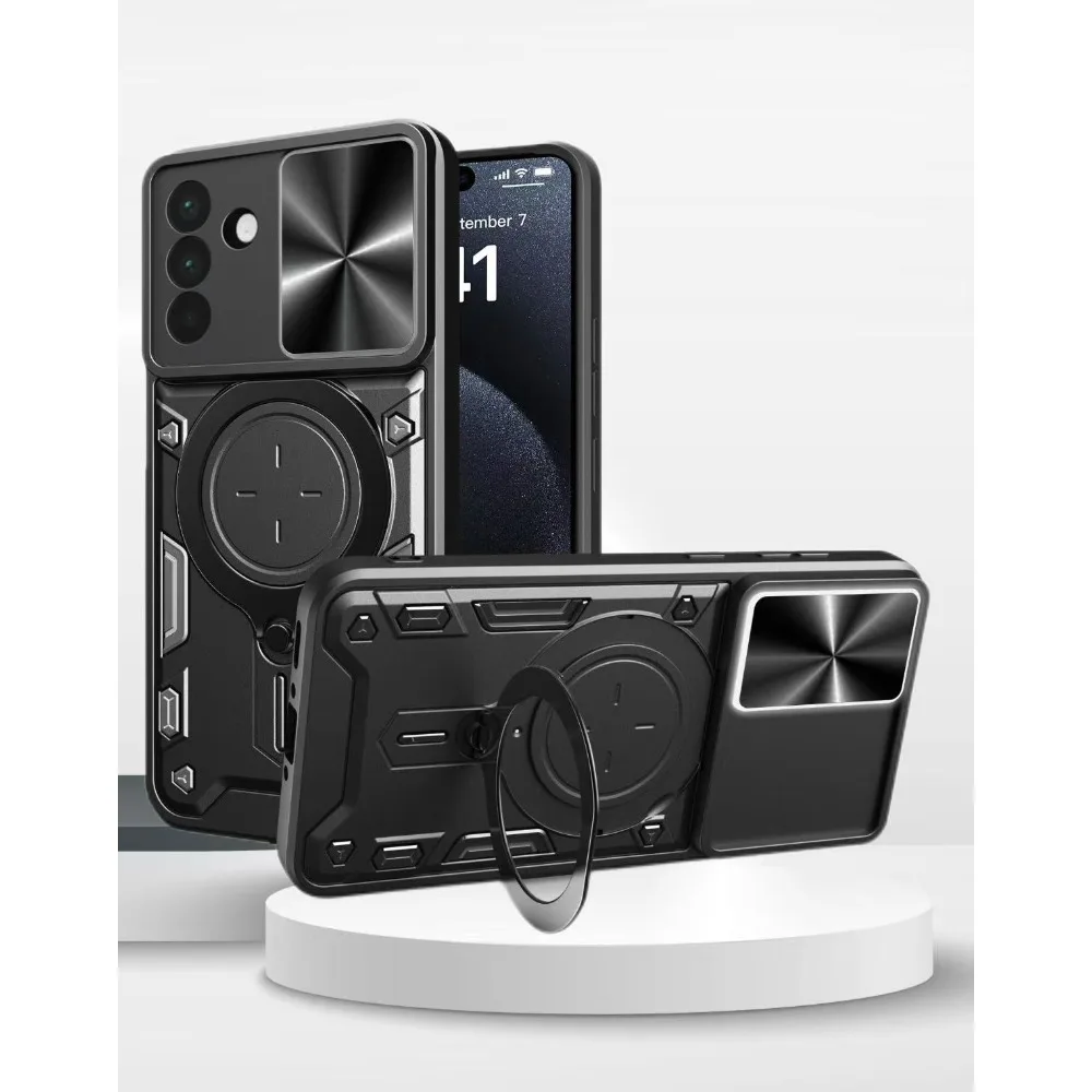 

Бронированный чехол в стиле милитари для Samsung Galaxy A56 A55 A26 A36 A06 A16 A15 A71 A72 A54 A53 A52 4G 5G Держатель для телефона Кольцо-подставка