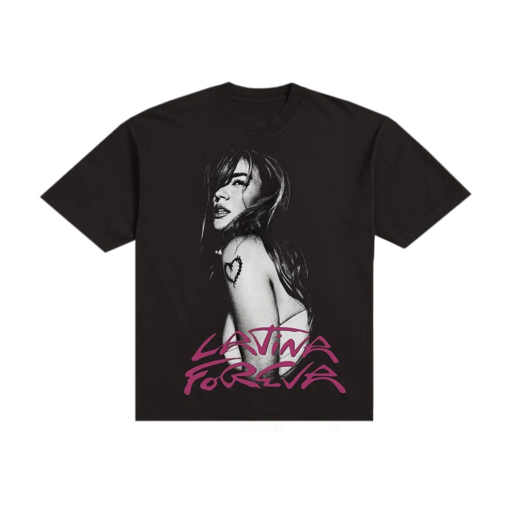 تي شيرت Karol G 25 جديد من Song LATINA FOREVA جرافيك للرجال تي شيرت هيب هوب ستريت عالي الجودة تي شيرت قطني عتيق بأكمام قصيرة تي شيرت #5