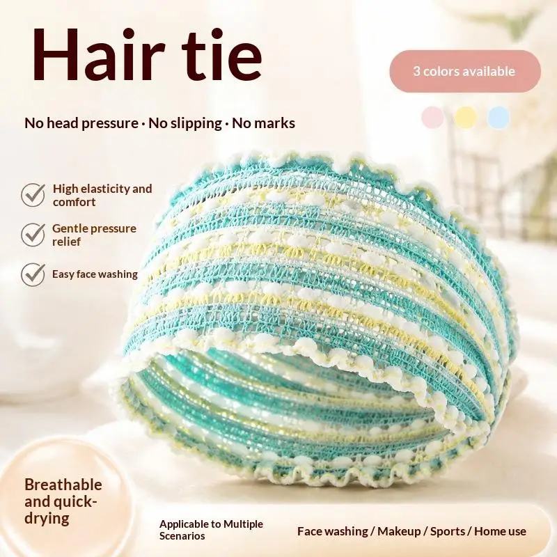 1Pcs Stylish Face Washing Elastic Headband Hollow Non-Slip Design Soft Hair Band for Spa Makeup Shower Home Use