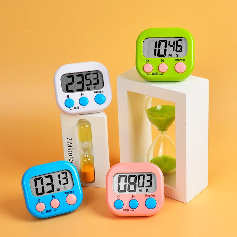 Timer Learning Children's Timing Student Self-Discipline Exercise Kitchen Alarm Clock Dual-Use Stopwatch Tube