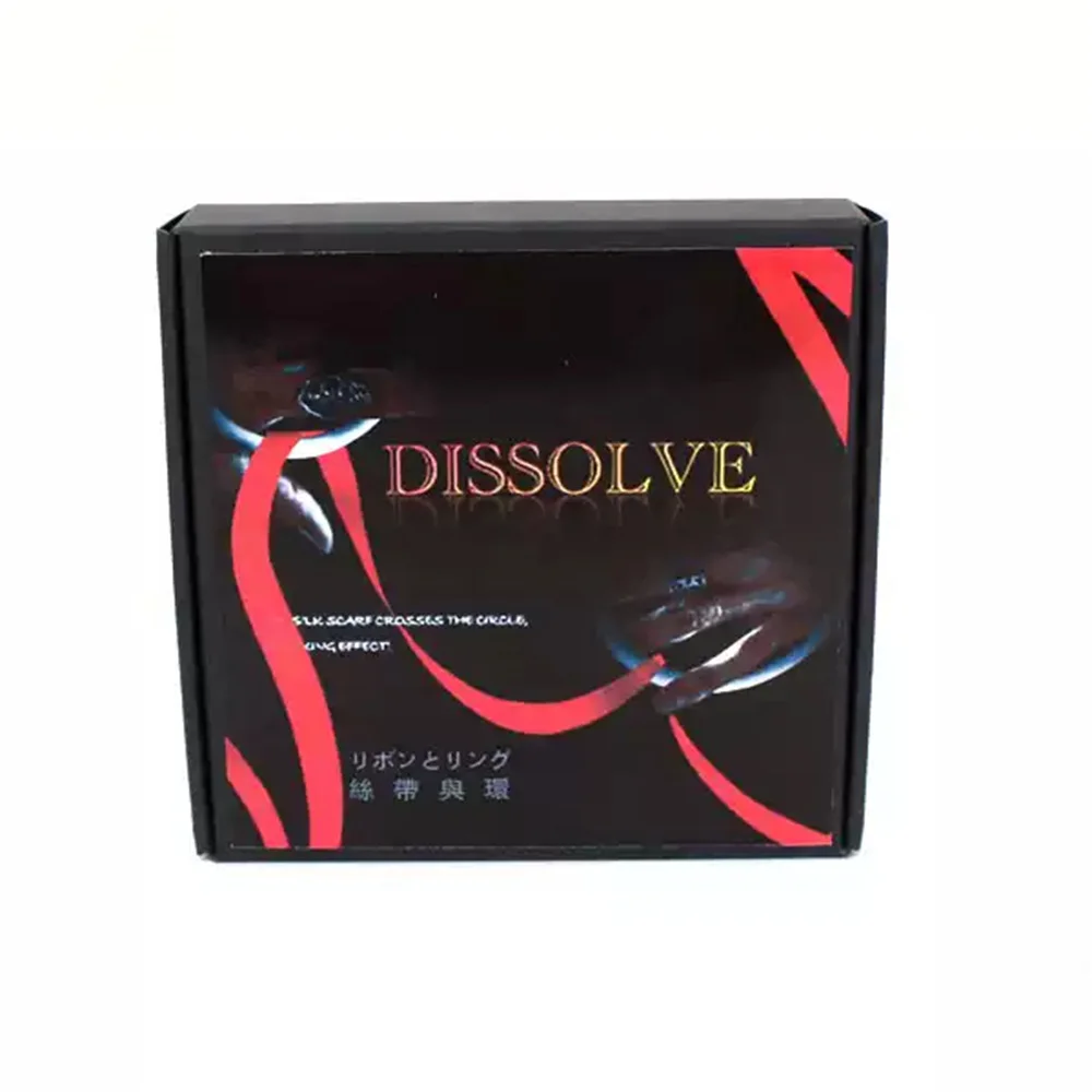 プロ仕様のシルクスカーフをリングを通してマジックを演出 - ステージ、クローズアップ、パーティーのパフォーマンスに最適な瞬間的視覚的貫通イリュージョン