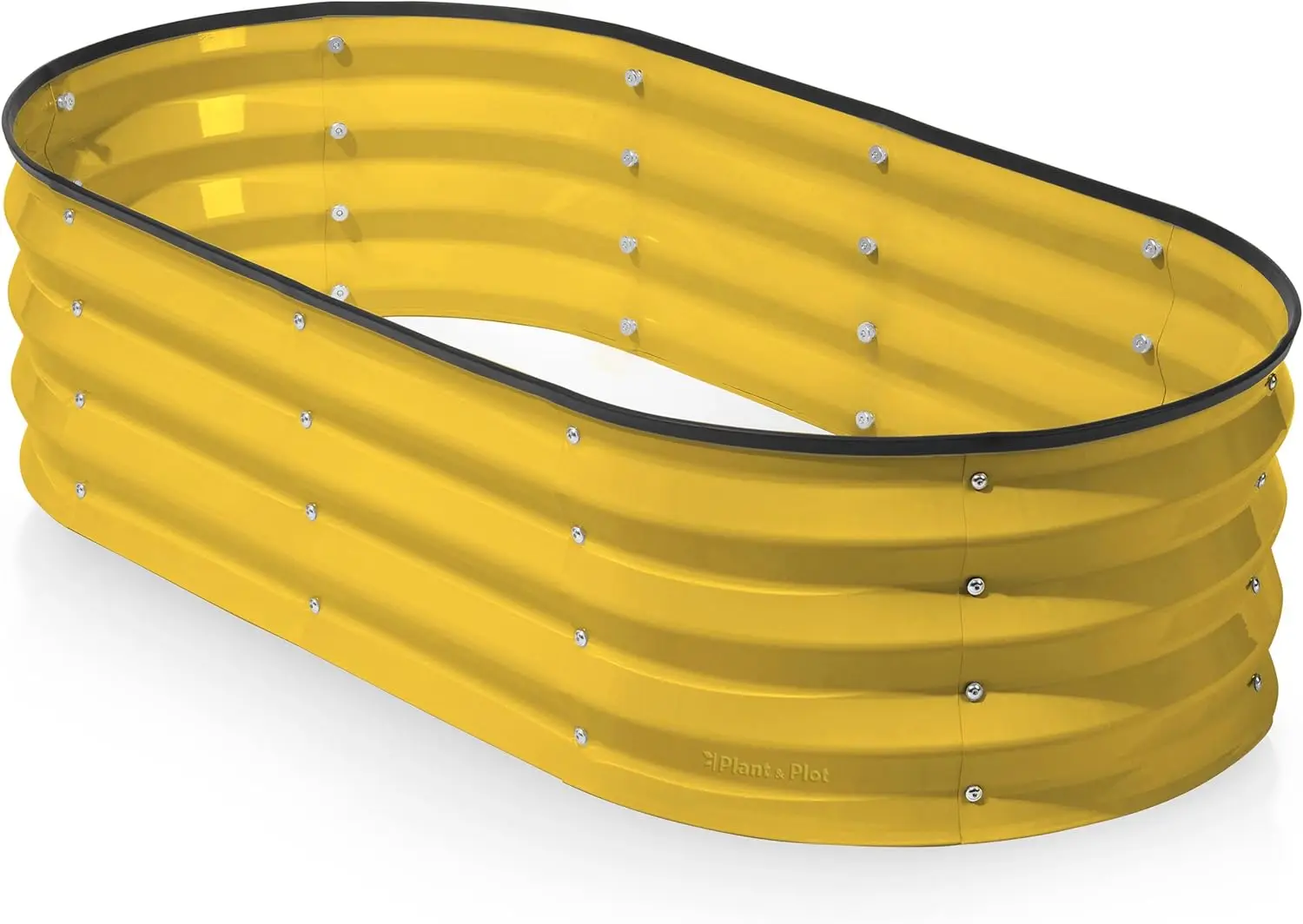 

Galvanized Raised Garden Beds Outdoor // 4×2×1 ft Planter Raised Beds for Gardening, Vegetables, Flowers (Yellow) // Large Metal