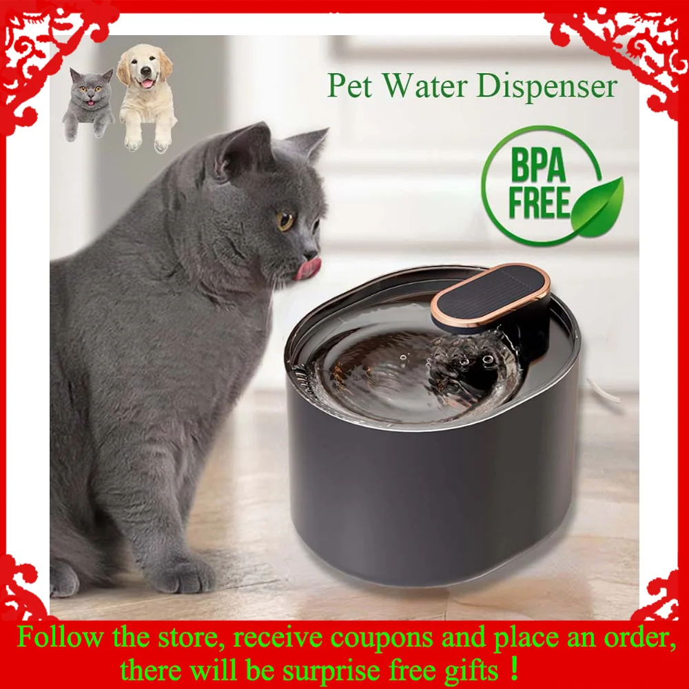 

3L Automatic Pet Water Dispenser Intelligent Cat Water Fountain USB Powered Pump Auto Filter Cat Accessories
