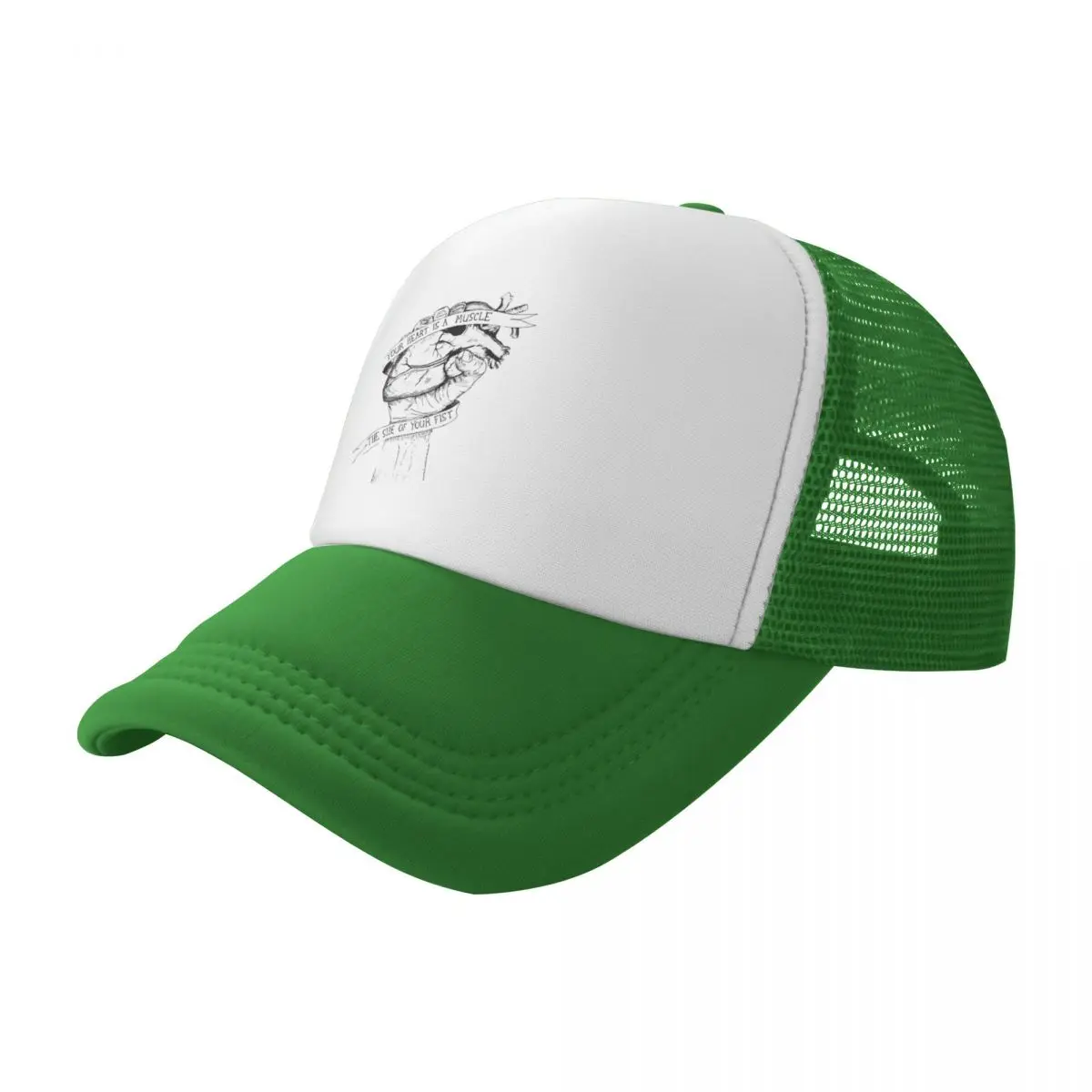 

Your Heart Is A Muscle Reverse Trucker Hats Unisex Baseball Cap