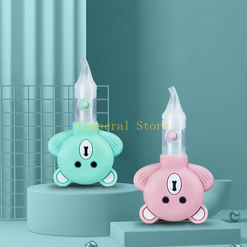 

E7ce Kids Vacuum Sucting Sniffling Equipment Cartoon Bear Silicone Silicone Baby Safety Уборщик носа новорожденного носового