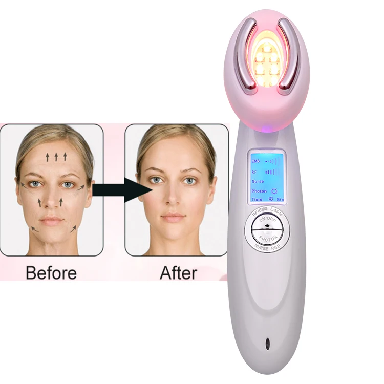 Face Lifting Neck Beauty RF Led Photon Device Skin Care Electric Anti-wrinkle Facial Neck Massage Machine