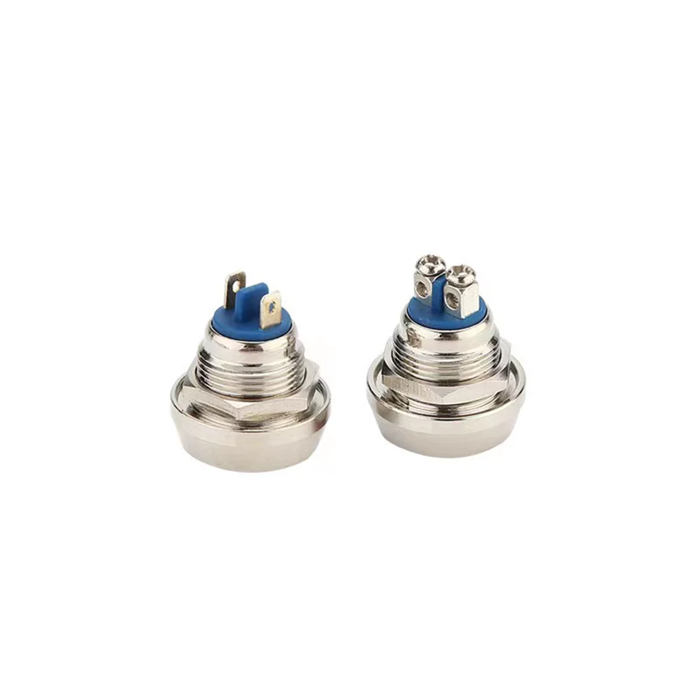 12mm Momentary Push Button Start Stop Power Switch Metal 1A/36V Without Fixation Backlit Connected Electrical On Off Screw Auto