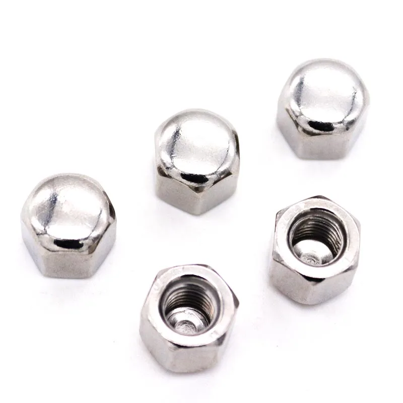 น็อตหกเหลี่ยมสแตนเลส 304 A2-70 แบบหัวเตี้ย บาง  ขนาด M3 M4 M5 M6 M8 M10 M12 M14 M16  จำนวน 1/20 ชิ้น  ตามมาตรฐาน DIN917