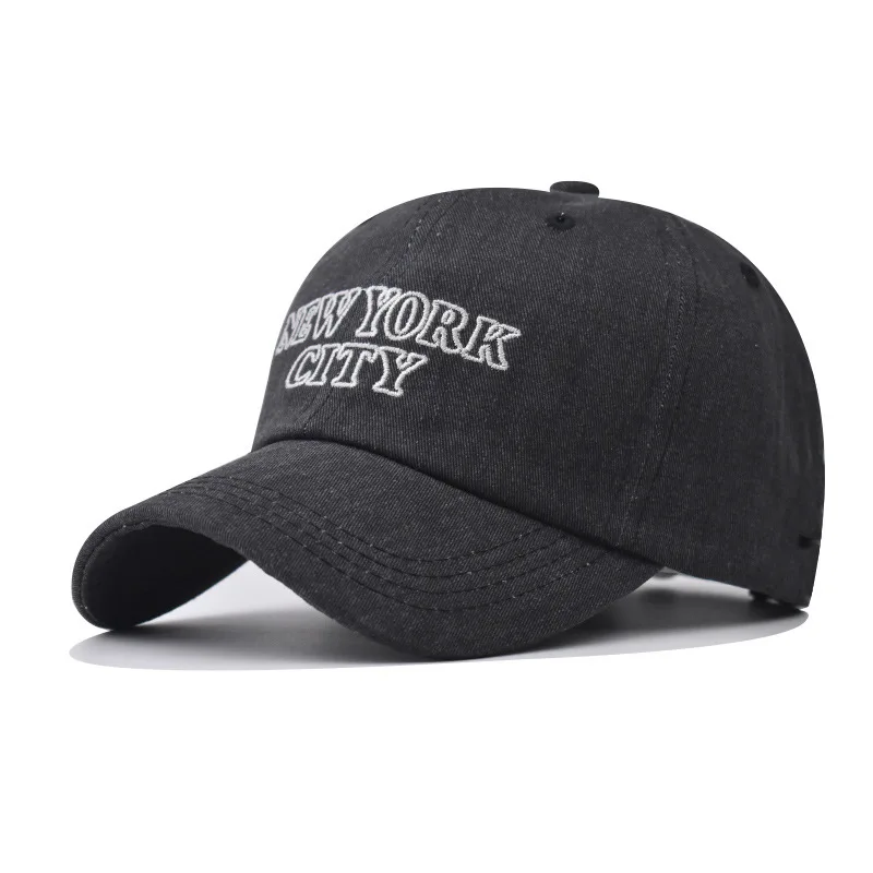 

Men's And Women's English Embroidered Baseball Cap Washed Cotton Super Good Feel High Quality Personalized Peaked Cap
