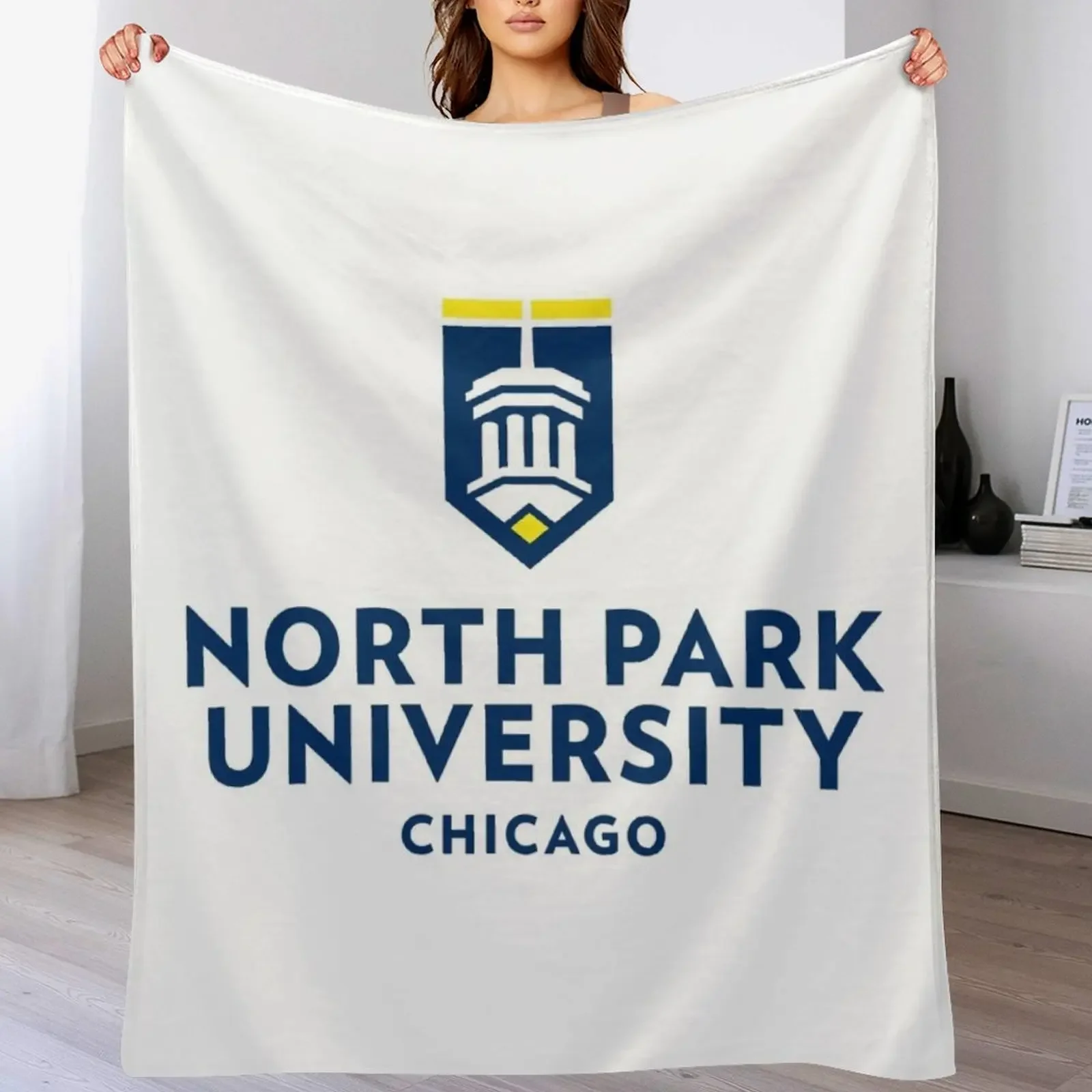 

North Park College Throw Blanket All Season Lightweight Soft Blanket for Bed