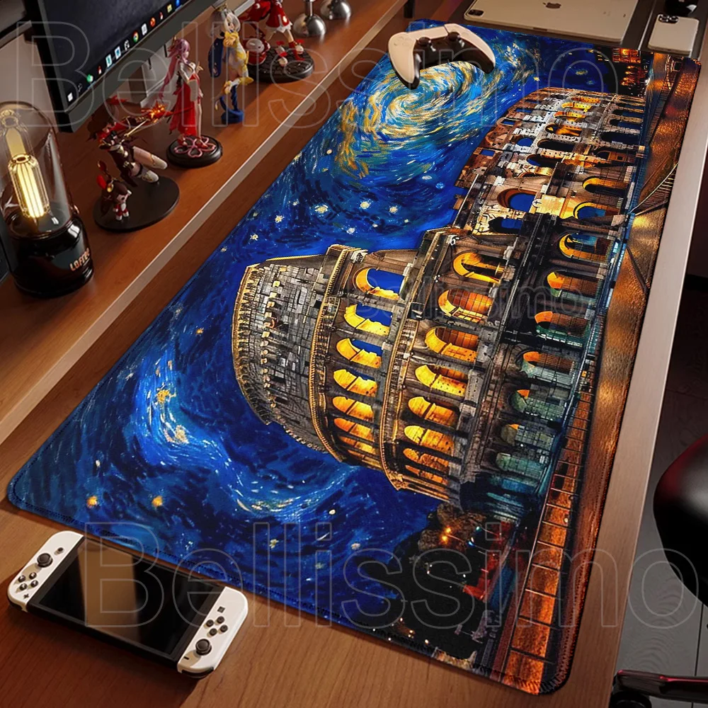 

Large HD Printing Pretty World Architecture Landscape Mouse Pad Art Design Laptop Gaming PC Mousepad XXL Gamer Keyboard Desk Pad