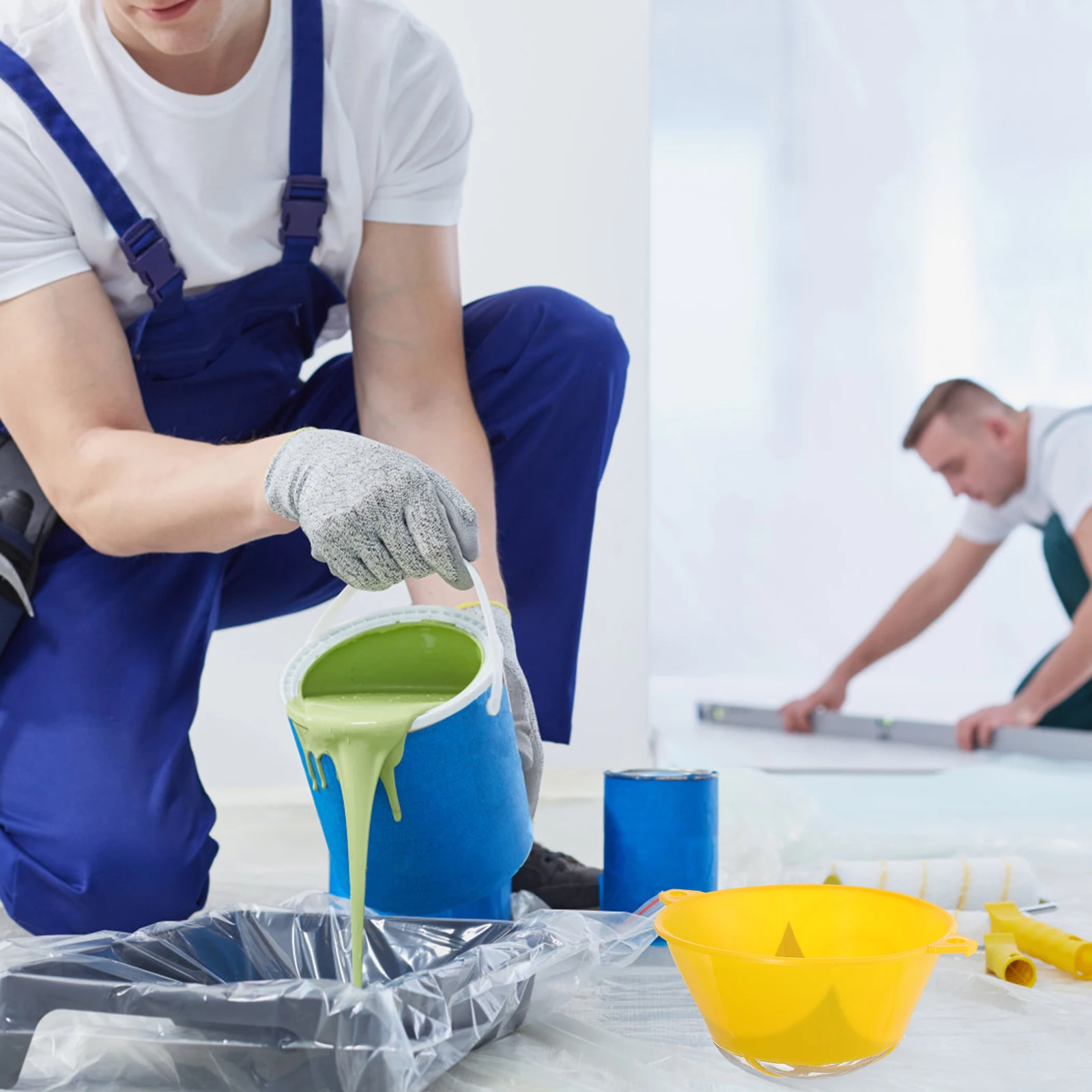 10pcs Paint Filter Mesh Strainer For Oil Paints Reusable Plastic Fine Screen Filter Impurities Suitable For Car