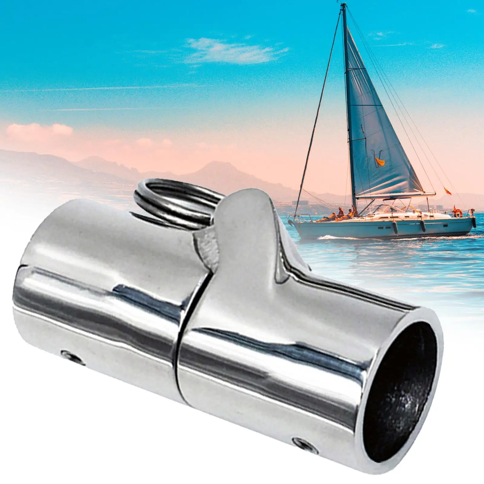 Stainless Steel Boat Connector Fittings, Collapsible Swivel Coupling Tube, Pipe