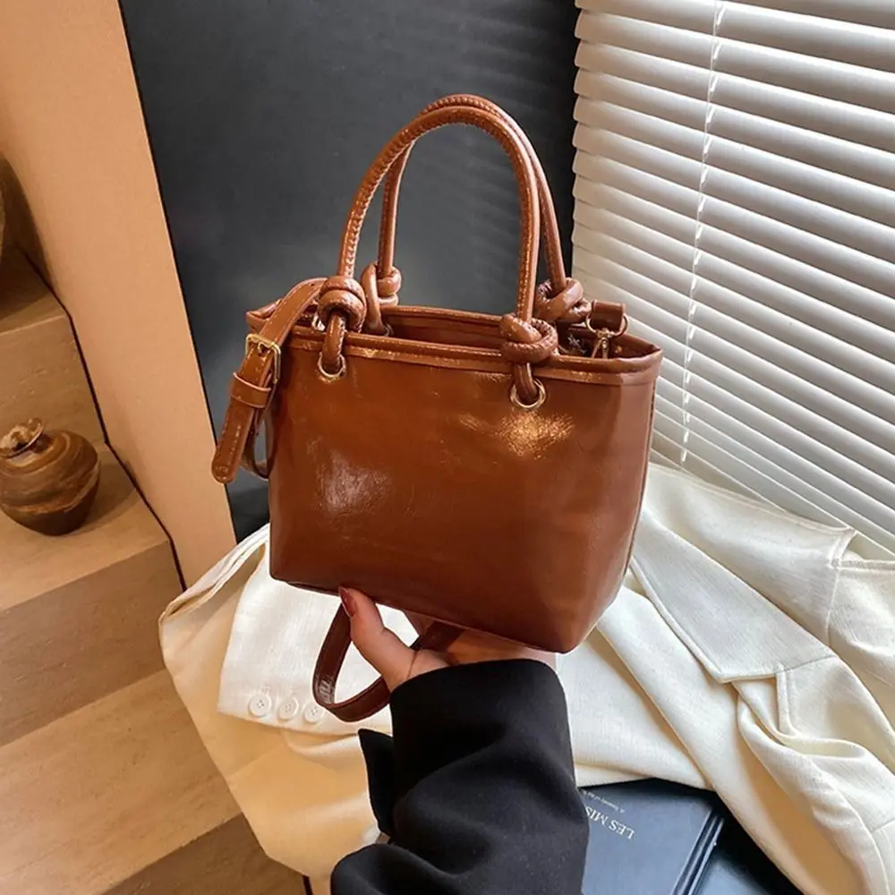 

Trendy Korean Style Vintage Shoulder Bag Cross Body Y2k Smal Square Bag PU Leather Street Women's Handbags Lady