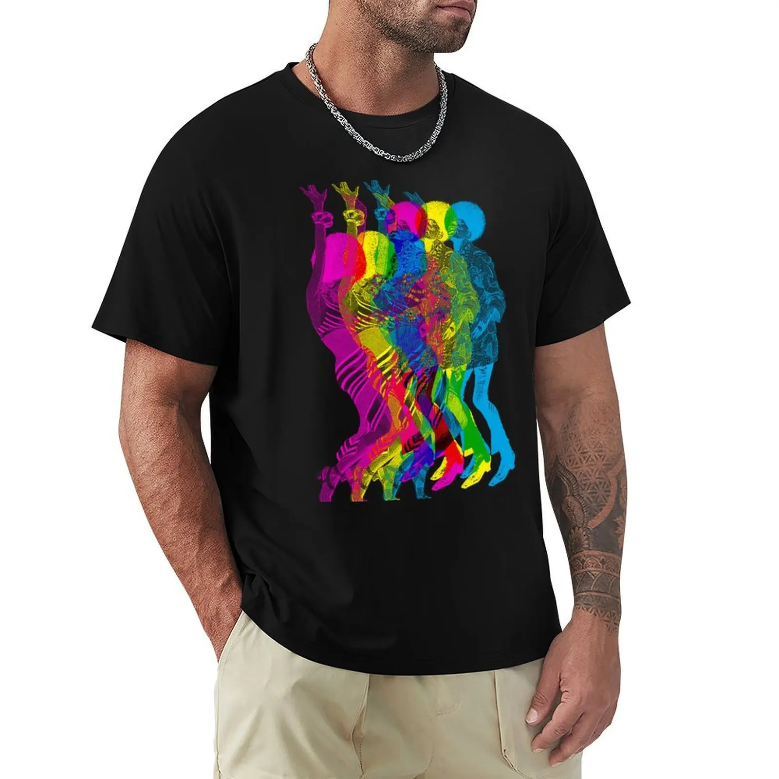 Disco Dancers T-Shirt Plus Size Summer Casual T-Shirt