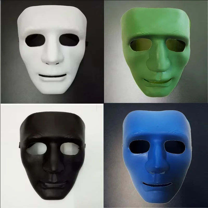 2021 Hip-hop Cool Mask Pure Color Street Dance Mask Bboy Hip Hop Mask JabbaWockeeZ Masked Dancer Young Man Masque Halloween Mask