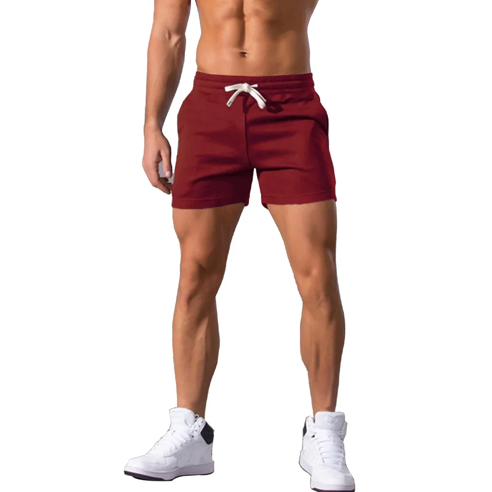 Sommer-Herrenshorts, einfarbig, lässig, atmungsaktiv, kurze Hosen mit Kordelzug, Boardshorts, Jogginghosen, Sportshorts, Herren-Resortshorts – Detail 11