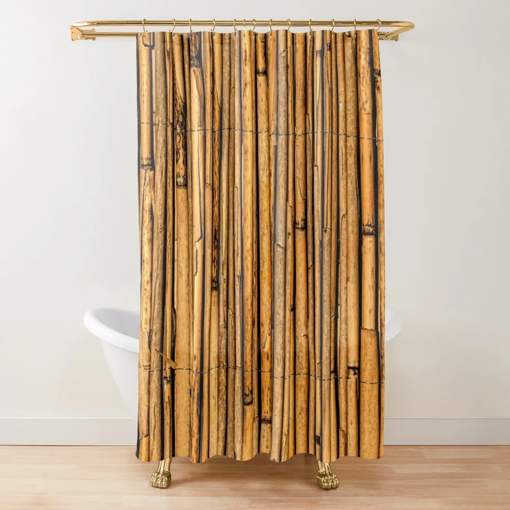 

Bamboo Shoots Shower Curtain Elegant Bathroom Bathroom Showers Waterproof Bath And Anti-Mold For Bathrooms Curtain