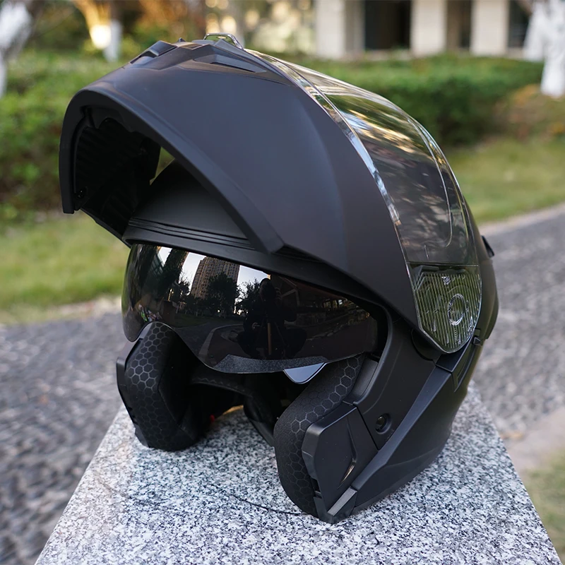 

Flip-Up Motorcycle Helmet, Full-Face Flip-Up Helmet, Abs Material