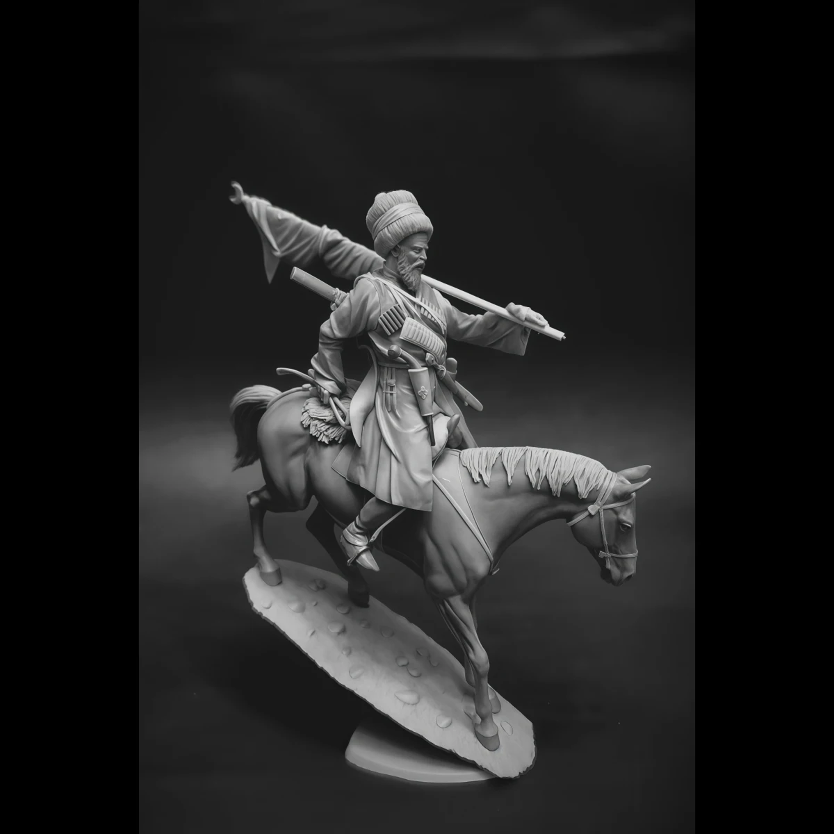 

54MM Resin Unpainted Model Kit, Caucasian Highlander Unfinished and Unpainted GK, 1757
