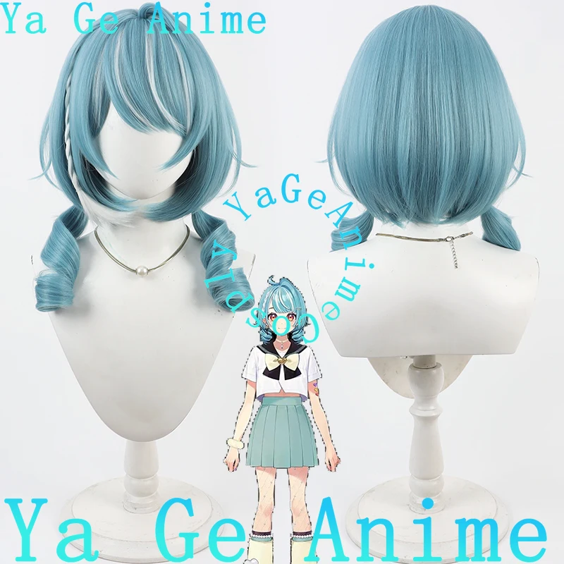 

Virtual VTuber Shiranami Ramu Cosplay Wig Halloween Party Costume Prop Synthetic Hair Heat