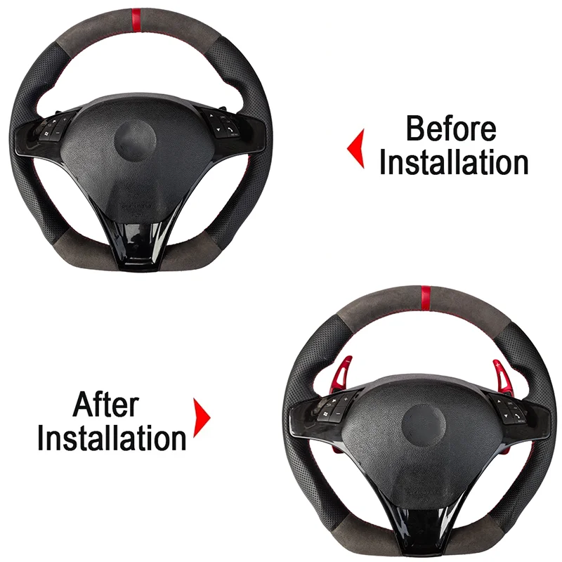 Car Steering Wheel Shift Paddle DSG Extension Shifter Gear Stickers For Alfa Romeo Giulietta MiTo 2011-2019 Fiat 500L 2013-2017