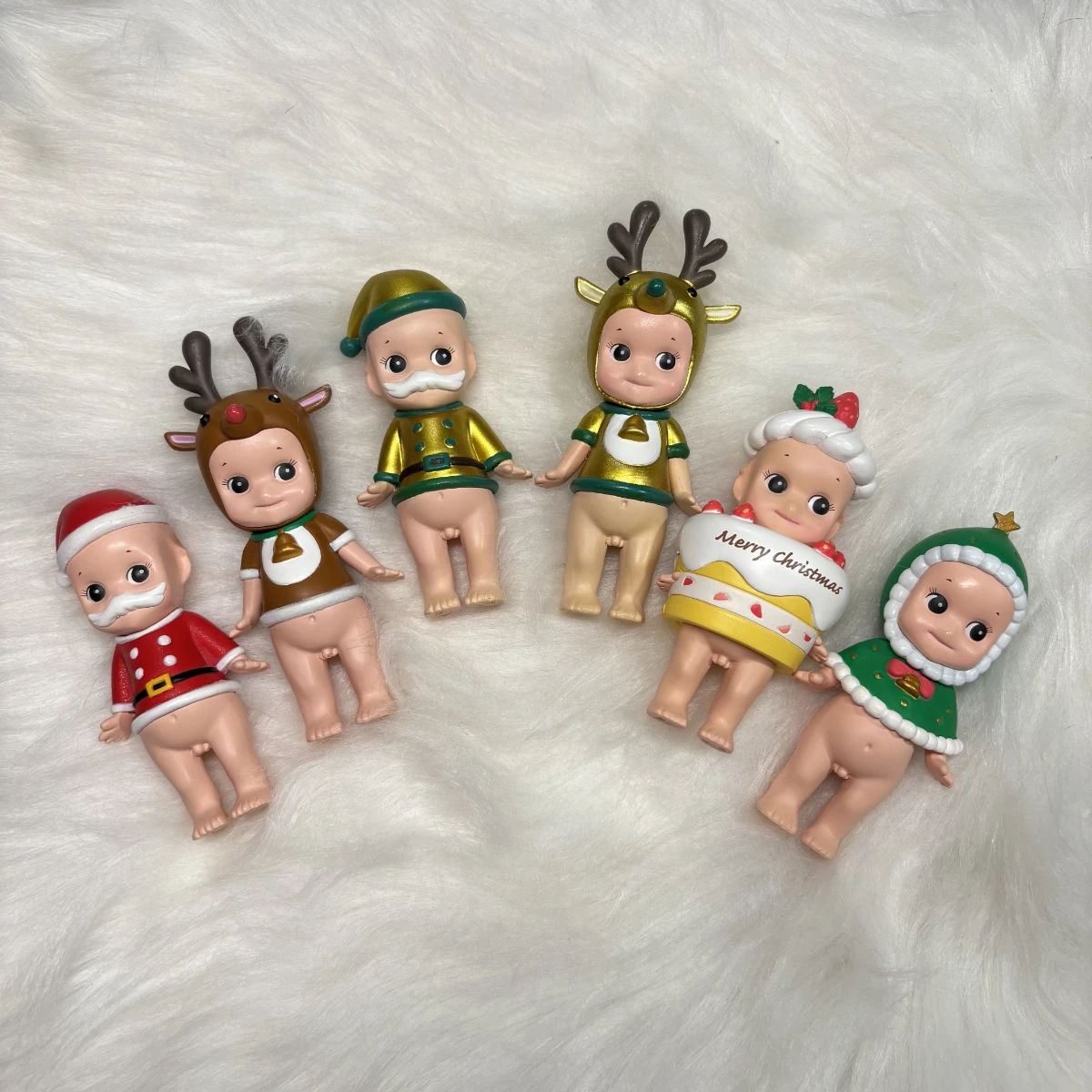 

Мини-фигурка Сонни Ангела 2012, рождественская серия, без коробки, без сумки, Санта-Клаус, снежный человек, олень