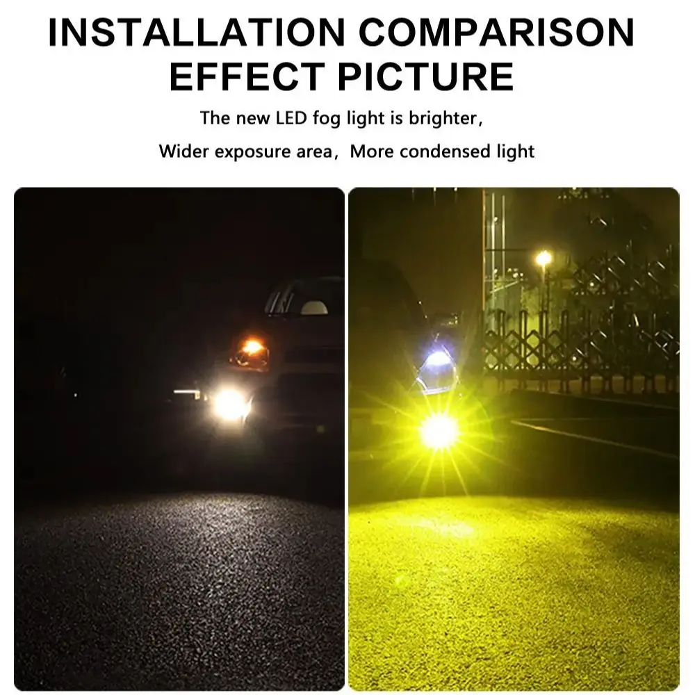 Per il 2015-2021 Honda BR-V 1st 2PCS Automotive Fendinebbia anteriori LED Dual Color LED Fendinebbia H8H11 Fendinebbia
