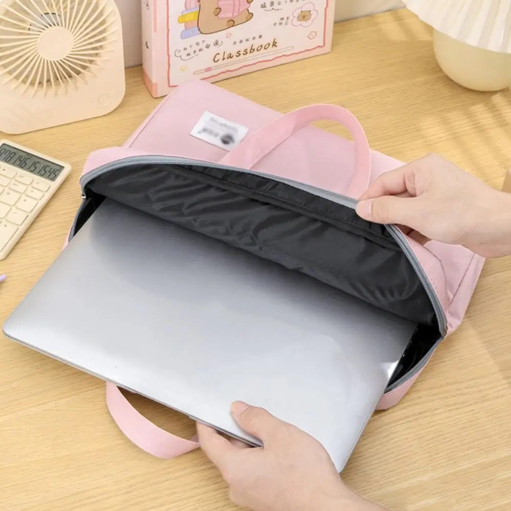 حقيبة تخزين المستندات ذات سعة كبيرة، منظم ملفات A4 مقاوم للماء بطبقة مزدوجة مع مقبض، مجلد ملفات خفيف الوزن وبسيط
