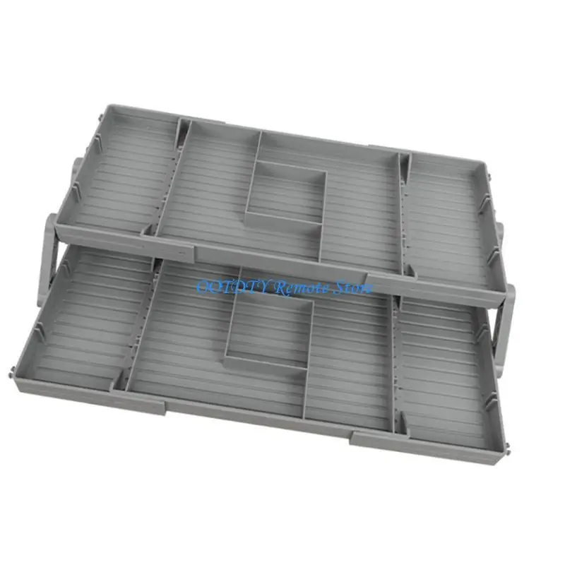 

DXAB 2 Tiers Folding Drawer Organiser Collapsible Drawer Organiser Office Supplies