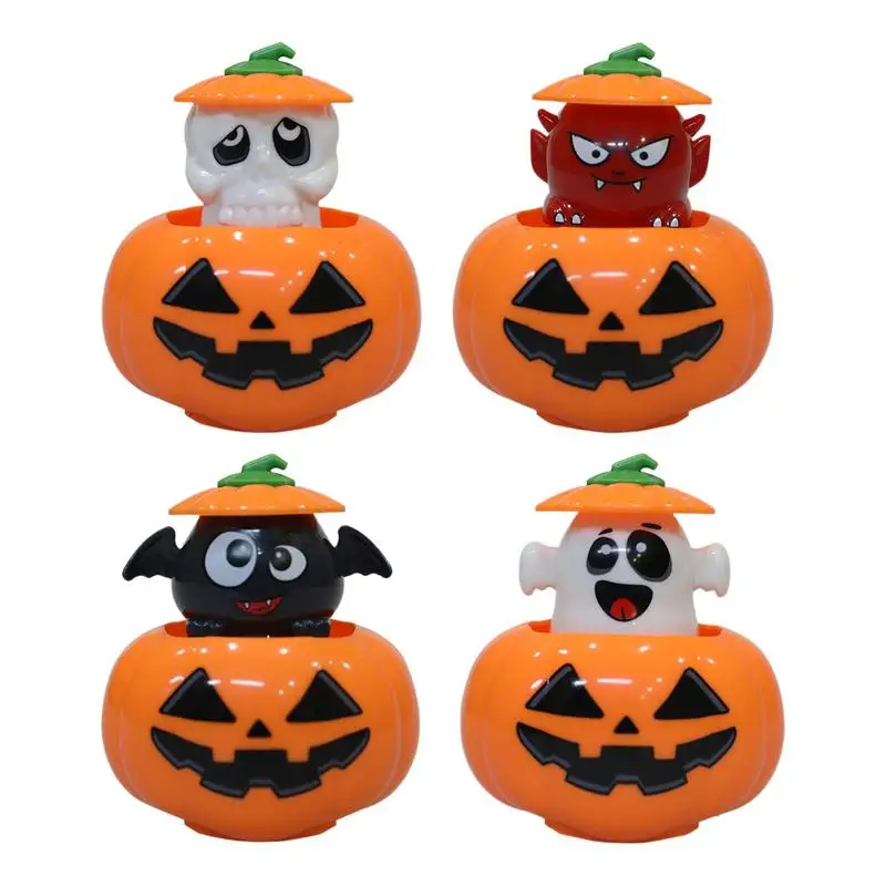 Halloween Pumpkin Crafts Toy 4 PCS Small Retro Pumpkin Pendants Cute Pumpkin Halloween Decor For Small Tree Holiday Indoors Home