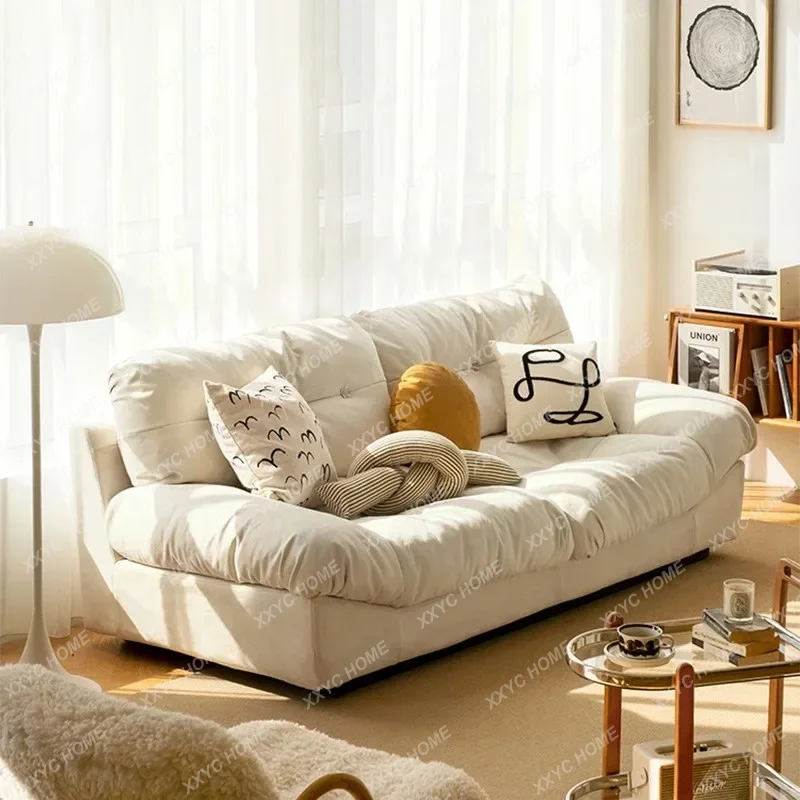 XX X Minimalist Cloud Sofa Down Matte Flannel Living Room Modern Simple Fabric Sofa