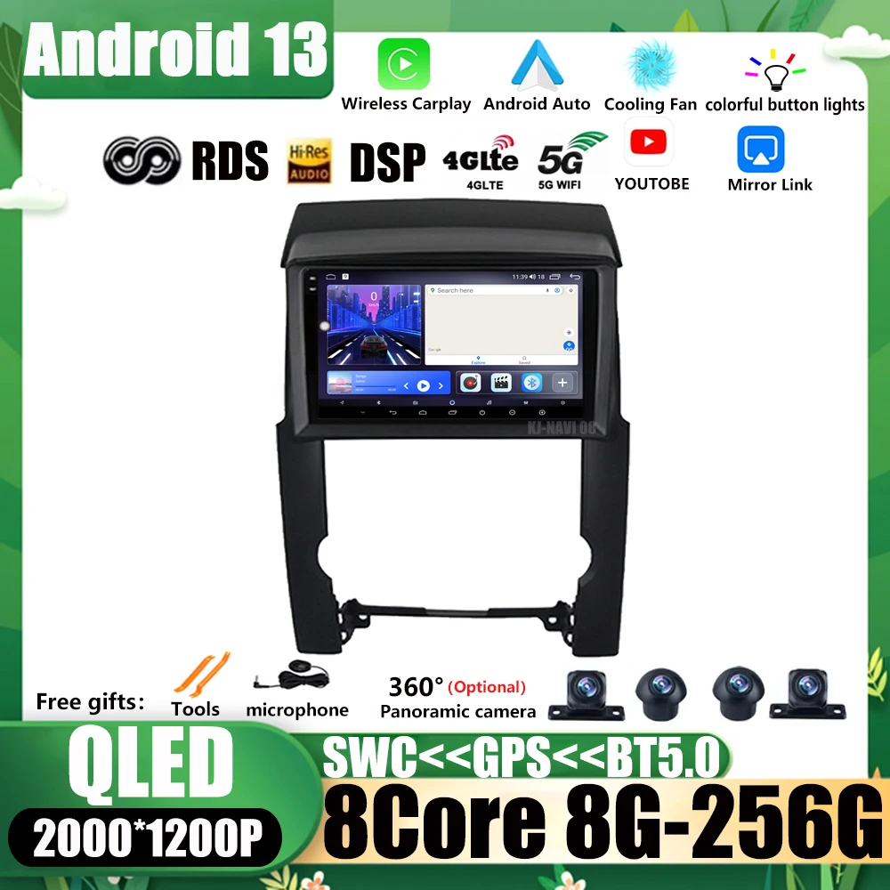 

For Kia Sorento 2 XM 2009 - 2012 GPS DSP Auto 10“ Android 13 Auto Radio Carplay 4G Radio Car Multimedia Video Player Navigation