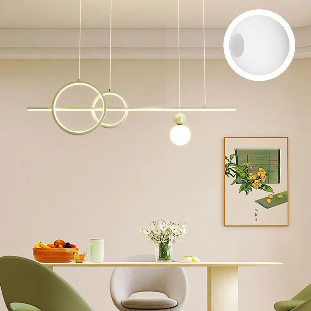 

Milky White Frosted Glass Globe Lamp Shade Replacement for Pendant Lights Ceiling Fan Light Cover Wall Sconce Shade Soft