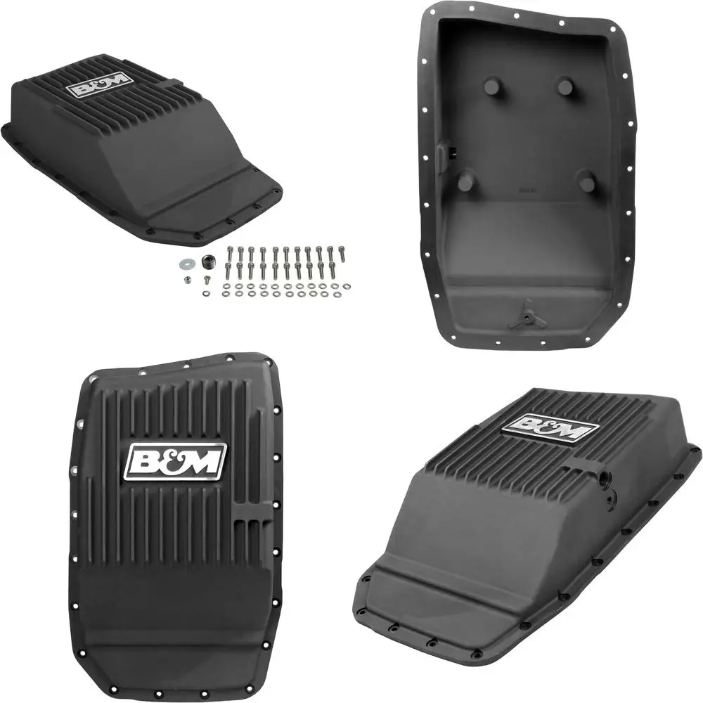 

B&M 70394 Transmission Pan, black anodized