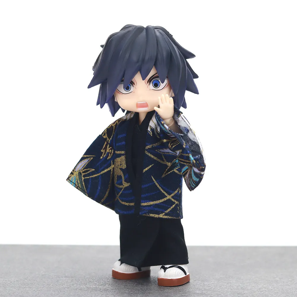 Demon Slayer Nendoroid Ob11 1/12 Articulated Doll Full Set Shinobu Kocho Giyu Tomioka Mitsuri Kanroji Collectible Anime Figurine view 2