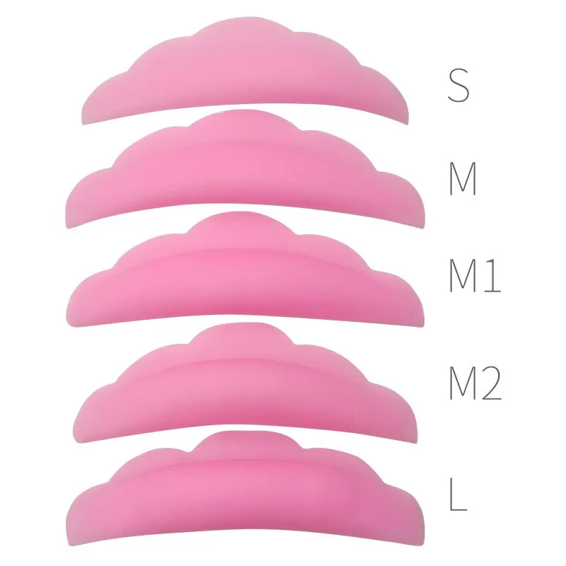 5 Pairs Eyelash Extension Pads Silicone Protection Eyelashes Pad Reusable Lifting Curler Shield Patch Lashes Makeup Tools