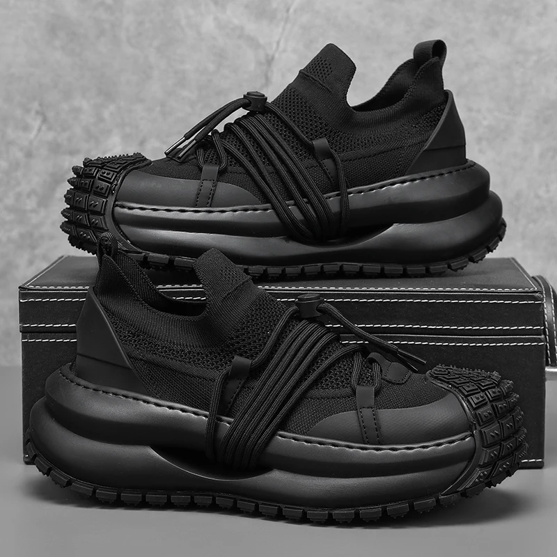 

Platform Sneakers 2025 Men's Breathable Casual Shoes for Men Fashion Male Running Shoes Comfortable Men Tennis Shoe Zapatillas
