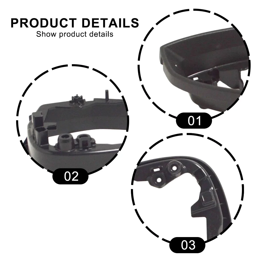 

8W0857240 Накладка на рамку правого бокового зеркала заднего вида для Audi A4 B9 A5 2017-2021 - износостойкая, недеформируемая внешняя деталь из АБС-пластика