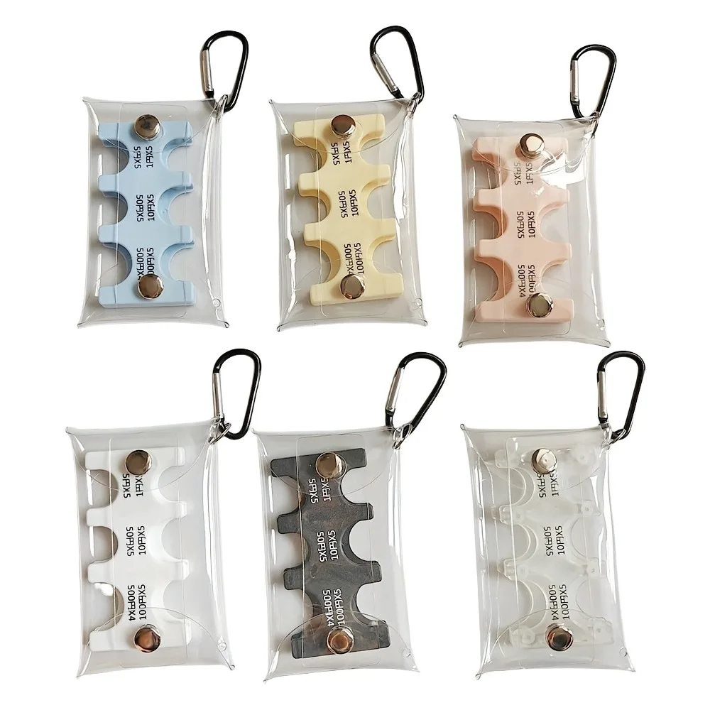 

Clear PVC Plastic Bag Japanese Coin Holder Purse Wallet Holder Coin Pocket Case Coin Dispenser Transparent