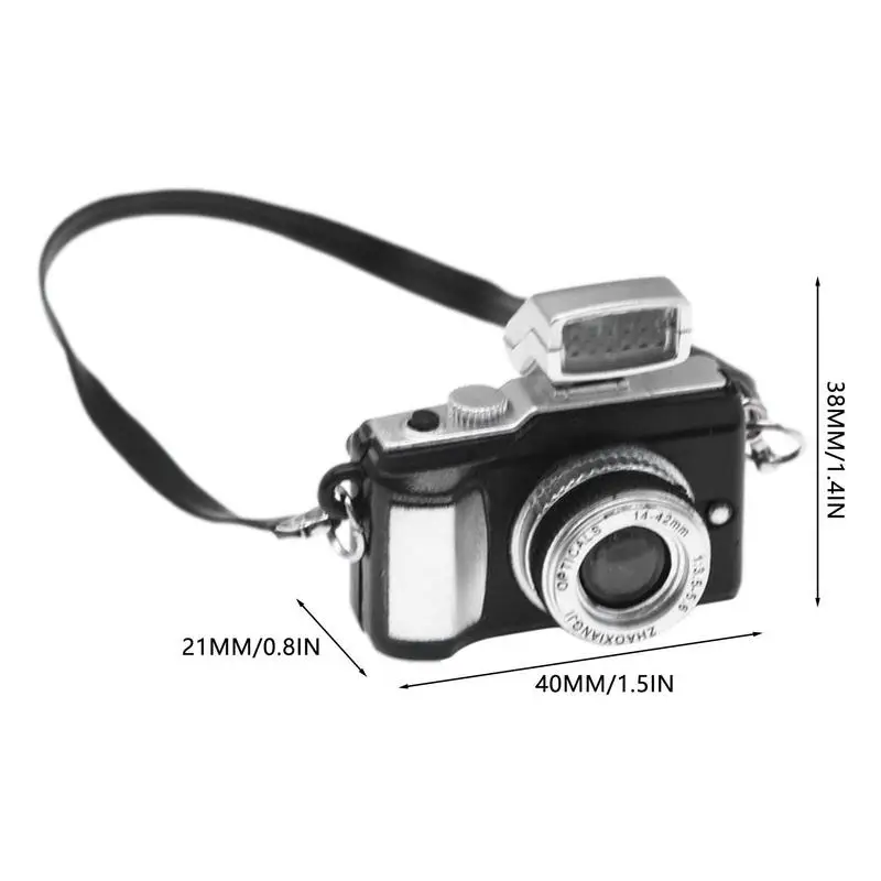 Mini Retro Camera Digital SLR Camera For Dollhouse Photography Props Vintage Camera Model Doll Accessories Mini Decoration